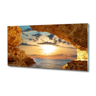Bild auf glas Grotte am Meer
