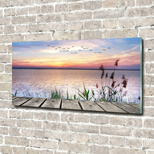 Foto glasbild Lake West