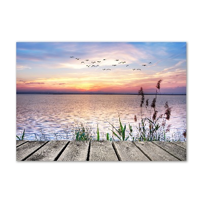 Foto glasbild Lake West