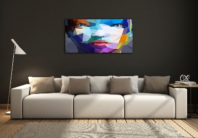 Foto glasbild Abstrakte Frau