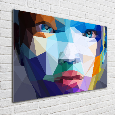 Foto glasbild Abstrakte Frau