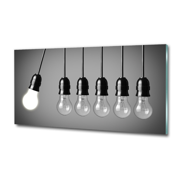 Glasbild Sechs Glühbirnen