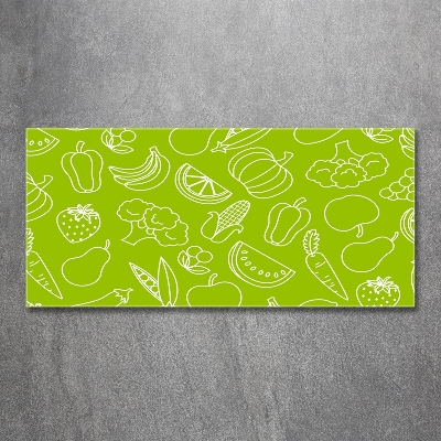 Bild auf glas Obst und Gemüse