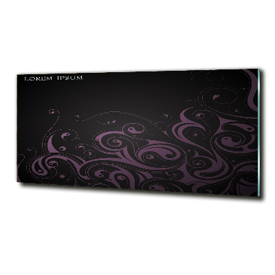 Foto glasbild Ornamente