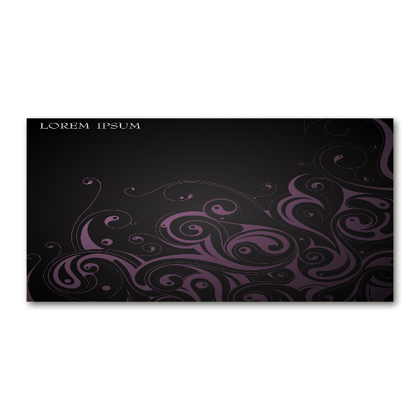 Foto glasbild Ornamente