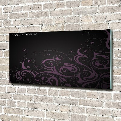 Foto glasbild Ornamente