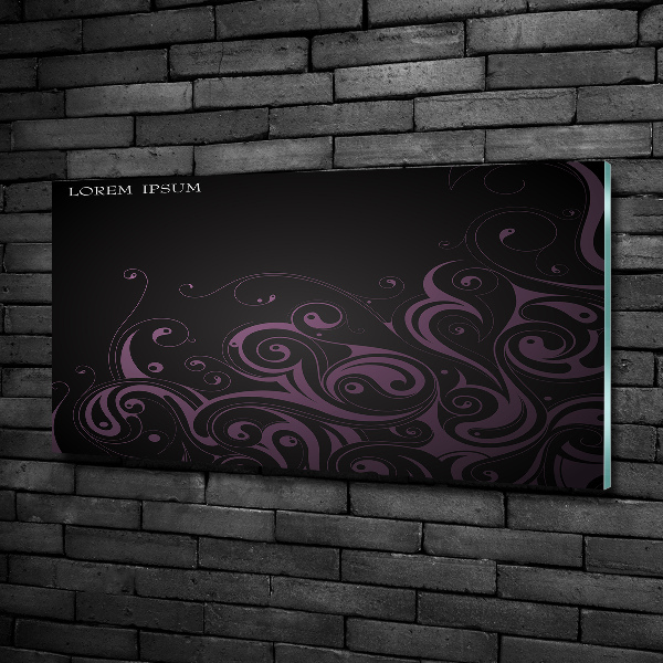 Foto glasbild Ornamente