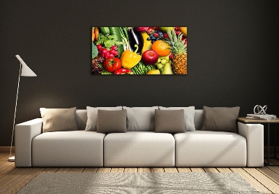 Glasbild Gemüse und Obst