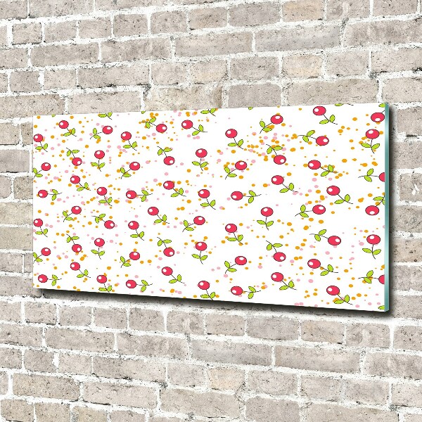 Foto glasbild Kirschen