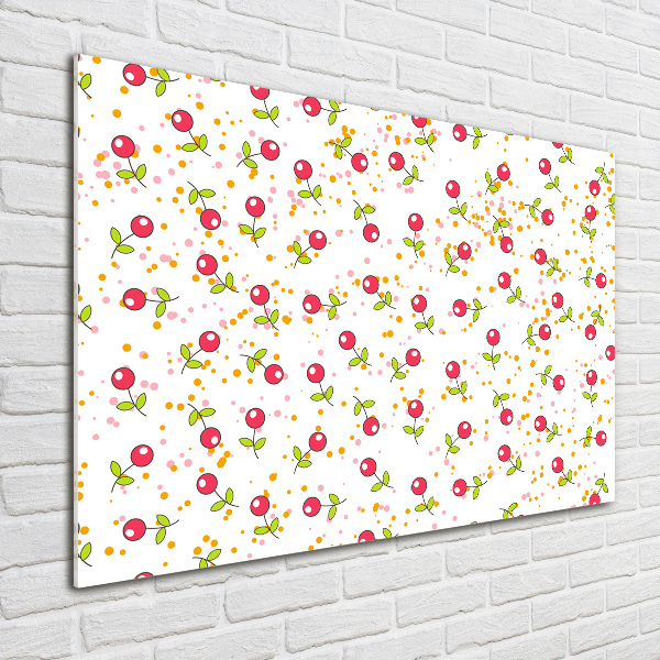 Foto glasbild Kirschen