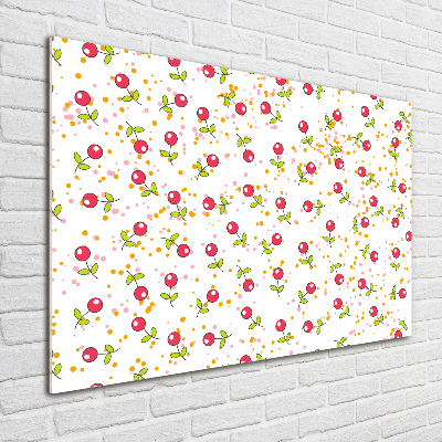 Foto glasbild Kirschen