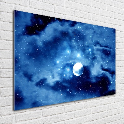 Glasbild Vollmond