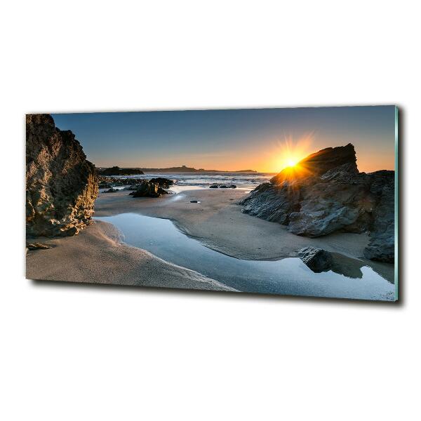 Bild auf glas Felsen am Strand