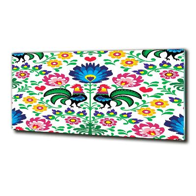 Foto glasbild Ethnisches Muster