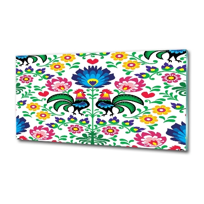 Foto glasbild Ethnisches Muster