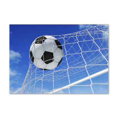 Bild auf glas Der Ball ist im Tor