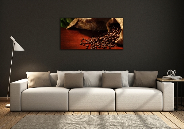 Bild auf glas Kaffeebohnen