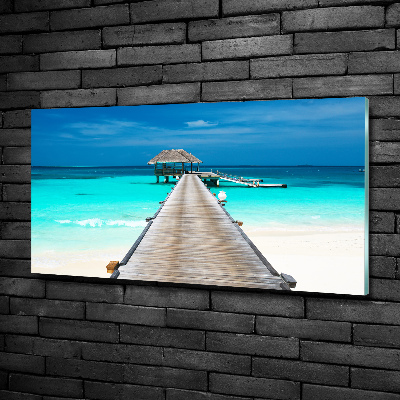 Bild auf glas Holzsteg