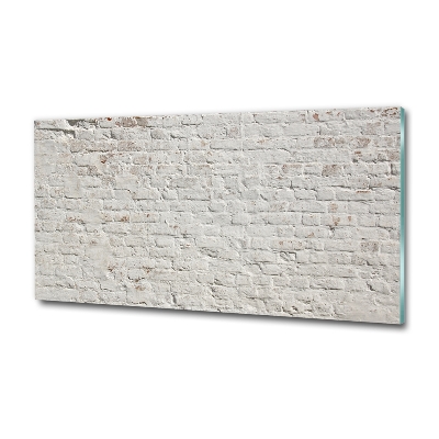 Glasbild Ziegelmauer