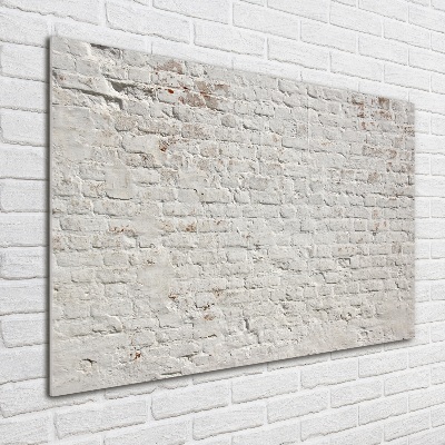 Glasbild Ziegelmauer