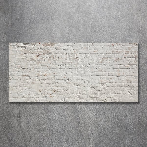 Glasbild Ziegelmauer