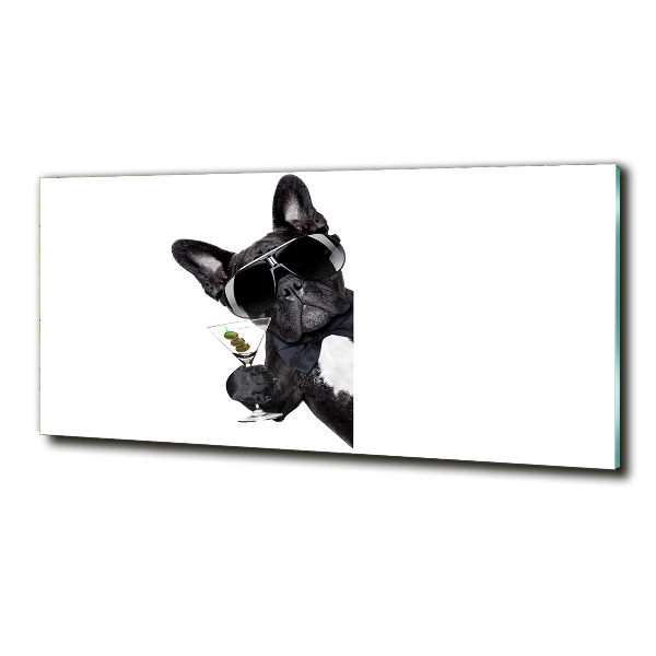Bild auf glas Martini Dog