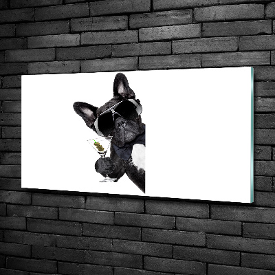 Bild auf glas Martini Dog