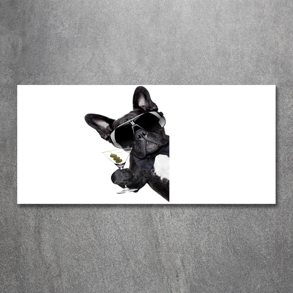 Bild auf glas Martini Dog
