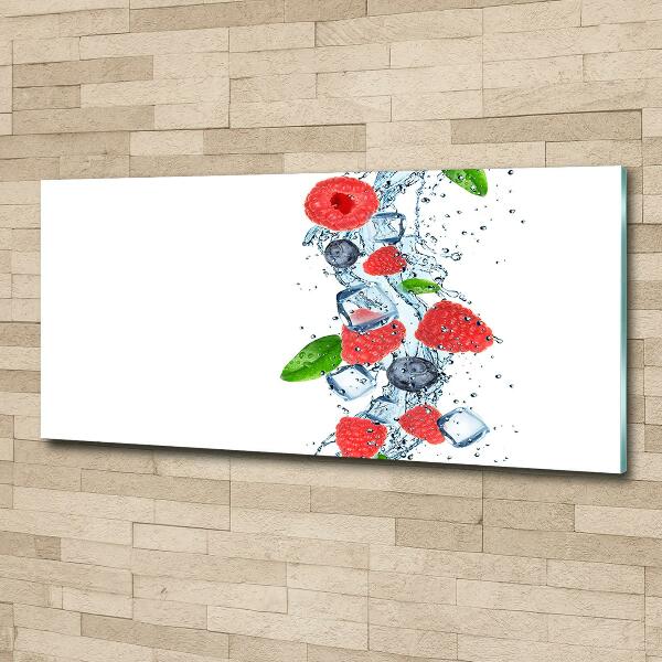 Bild auf glas Waldfrüchte mit Eis