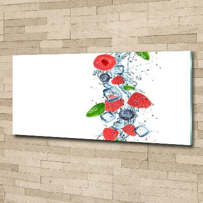 Bild auf glas Waldfrüchte mit Eis