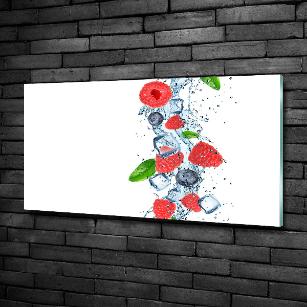 Bild auf glas Waldfrüchte mit Eis