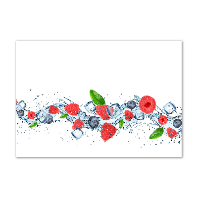 Bild auf glas Waldfrüchte mit Eis