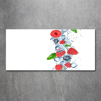 Bild auf glas Waldfrüchte mit Eis