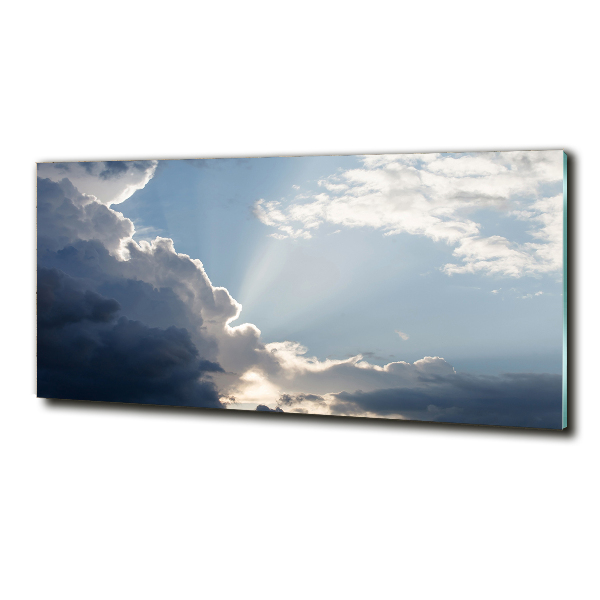 Foto glasbild Wolken am Himmel