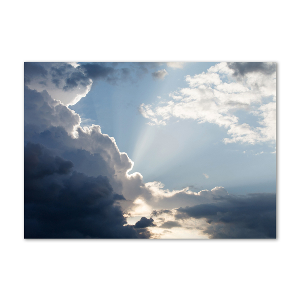 Foto glasbild Wolken am Himmel