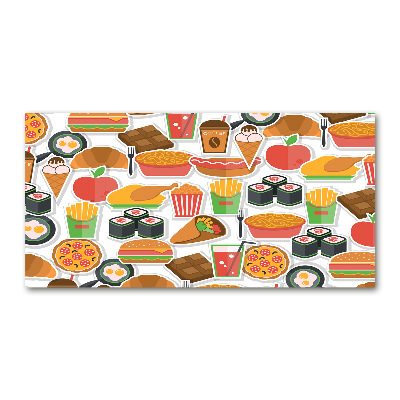 Bild auf glas Fastfood