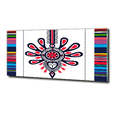 Glasbild Polnisches Volksmuster