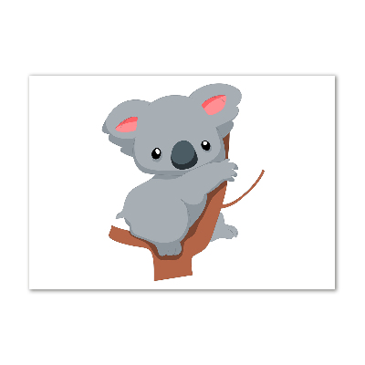 Glasbild Koala auf einem Baum