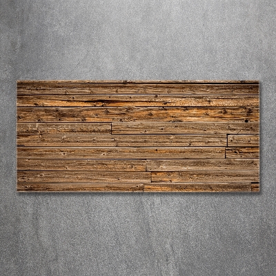 Foto glasbild Holzwand