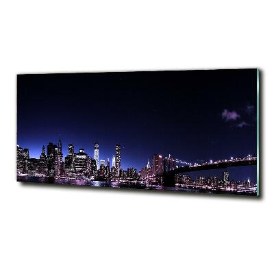 Foto glasbild Brooklyn Bridge