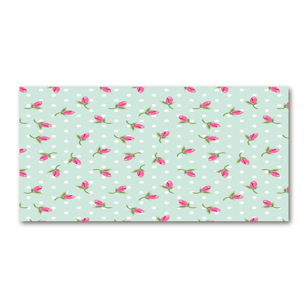 Bild auf glas Rosenmuster