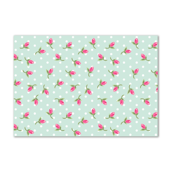 Bild auf glas Rosenmuster