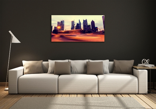 Bild auf glas Shanghai bei Nacht