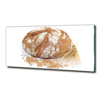 Foto glasbild Brot und Weizen