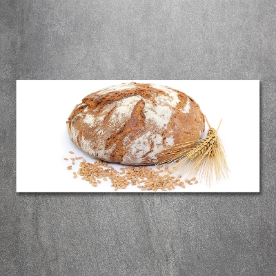 Foto glasbild Brot und Weizen