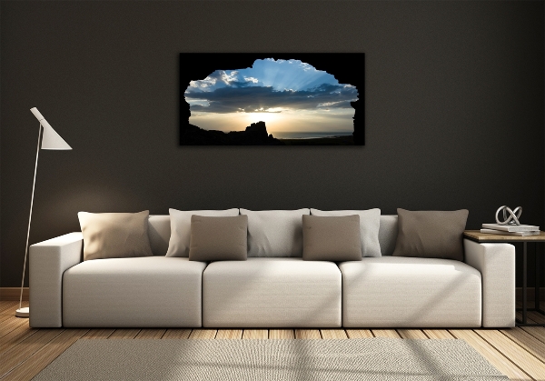 Bild auf glas Sonnenuntergang