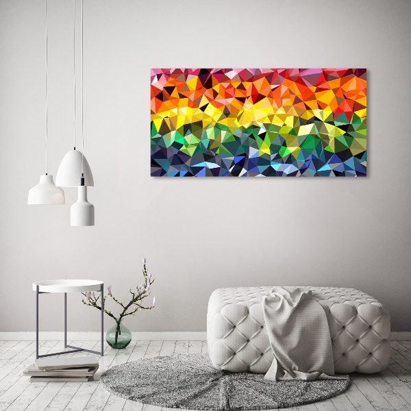 Foto glasbild Geometrischer Hintergrund