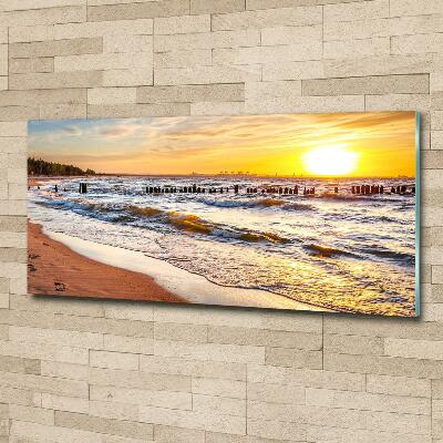Bild auf glas Sunset Beach