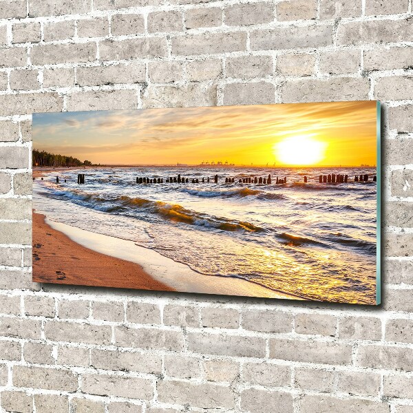 Bild auf glas Sunset Beach