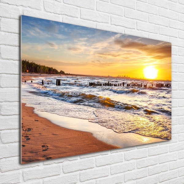 Bild auf glas Sunset Beach